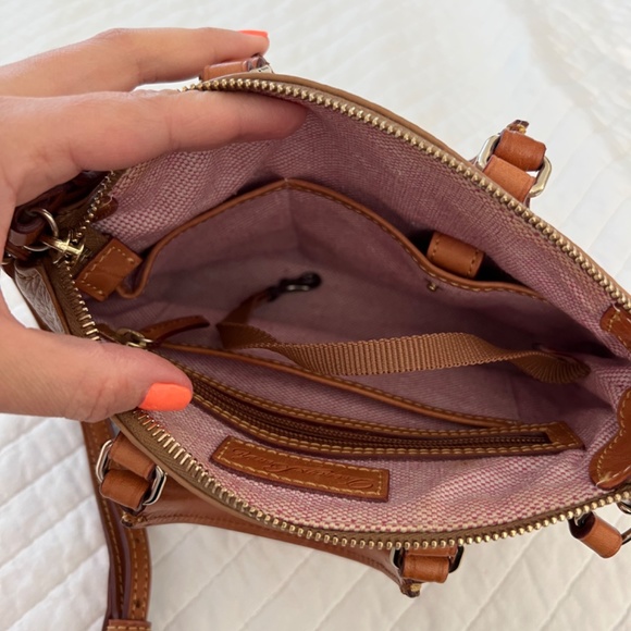 Dooney & Bourke Dillen camel crossbody satchel - Picture 5 of 9